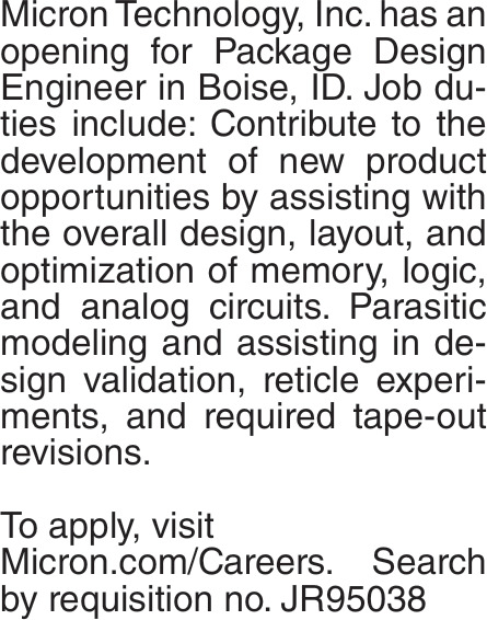 Package Design Engineer