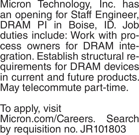 Staff Engineer