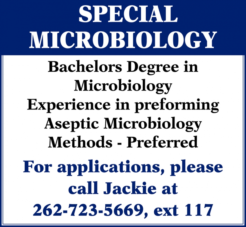 Special Microbiology