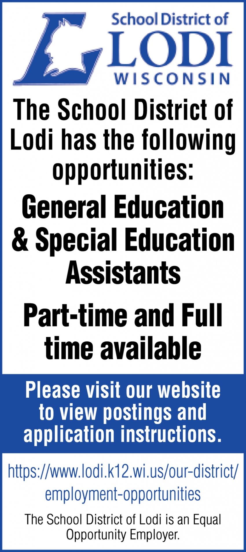General Education & Special Education Assistants