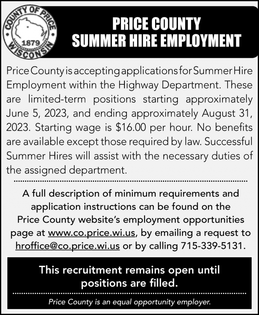 Summer Hire Employment