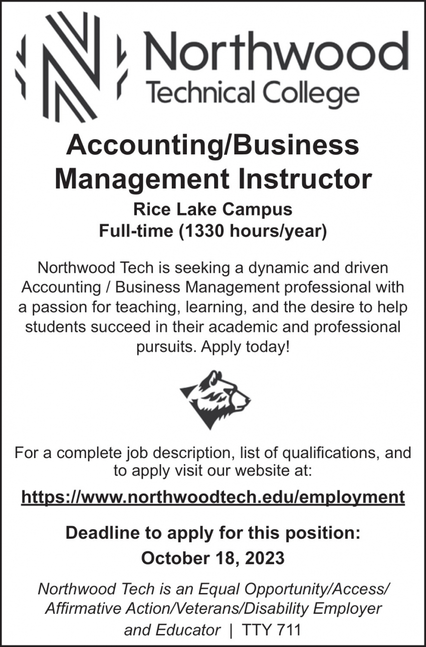 Accounting/Business Management Instructor