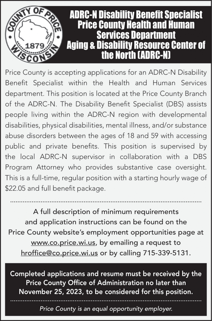 ADRC-N Disability Benefit Specialist