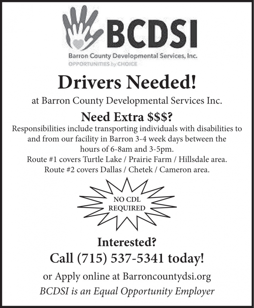 Barron County Developmental Services, Inc