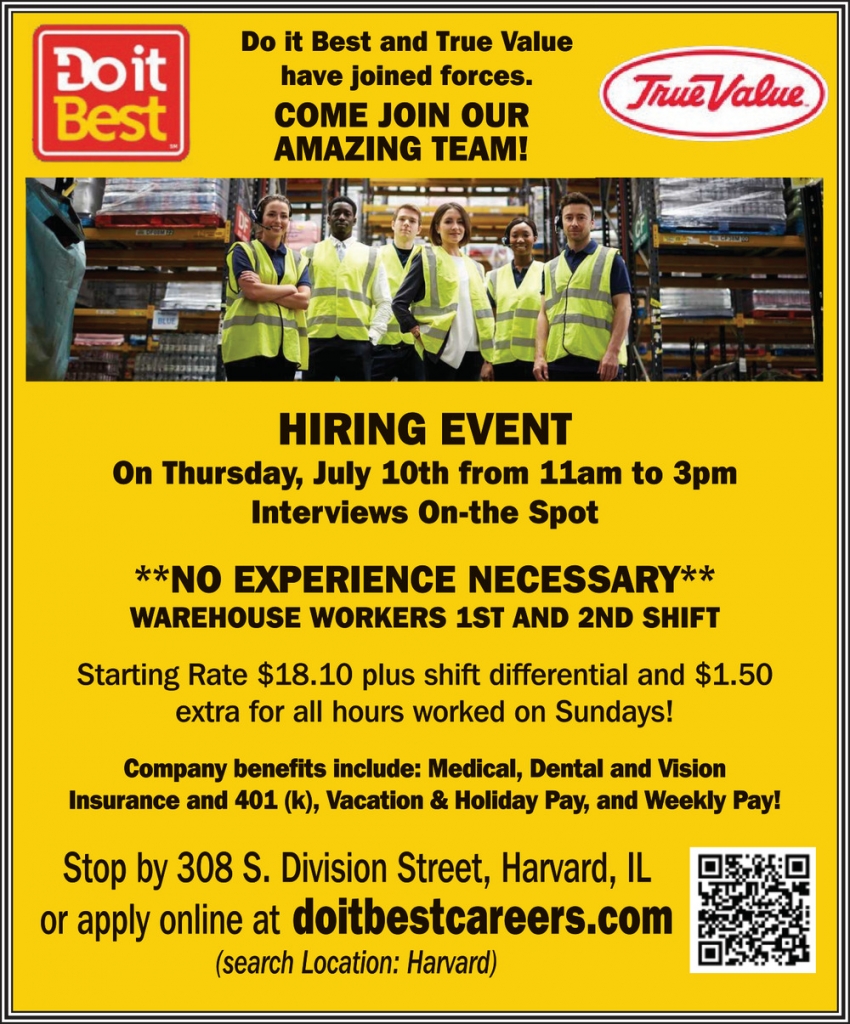 Do It Best / True Value Hiring Event (April 10, 2025)