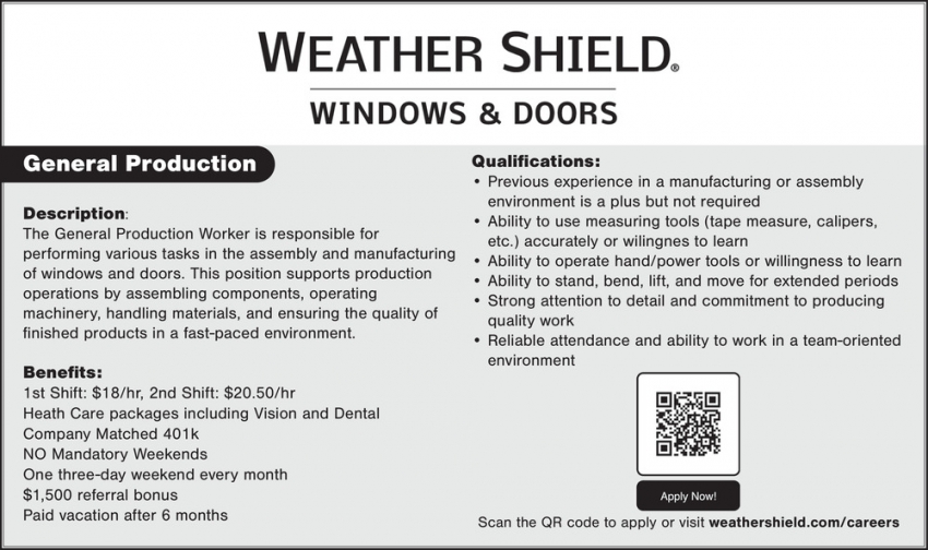 Weather Shield Windows & Doors - Park Falls