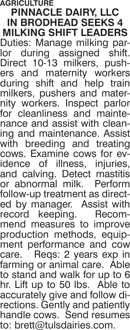 Pinnacle Dairy, LLC