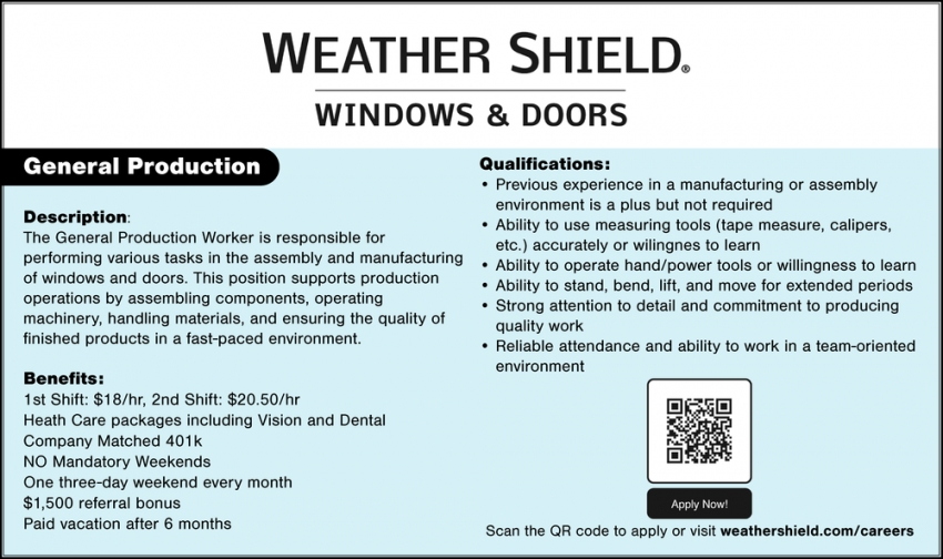 Weather Shield Windows & Doors