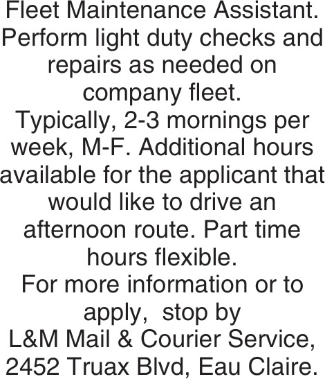 L&M Mail & Courier Service