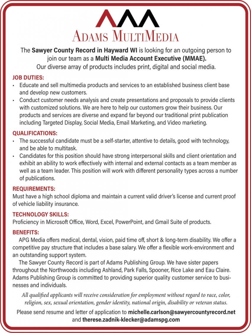 Sawyer County Record