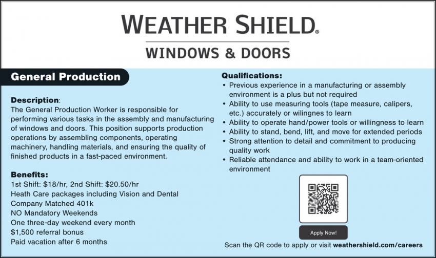 Weather Shield Windows & Doors