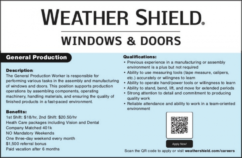 Weather Shield Windows & Doors