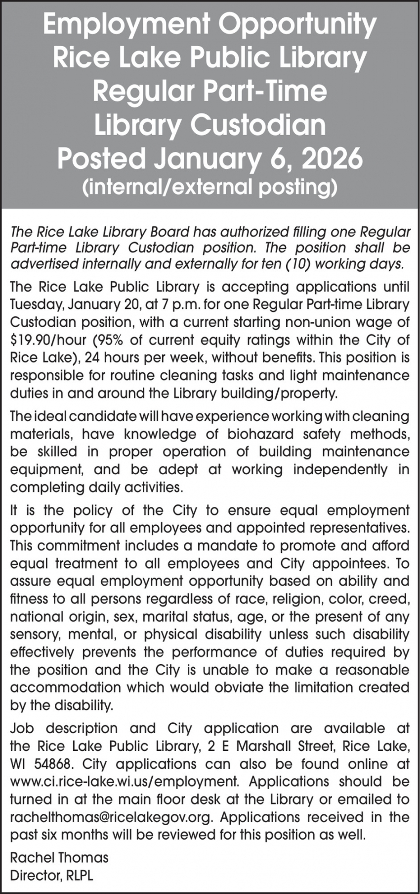 Rice Lake Public Library 