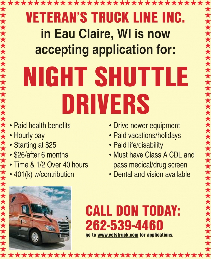 Veteran's Truck Line, Inc