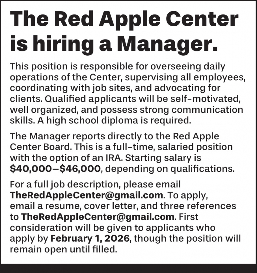 Red Apple Center
