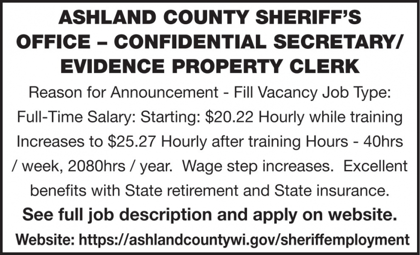 Ashland County Sheriff's Office
