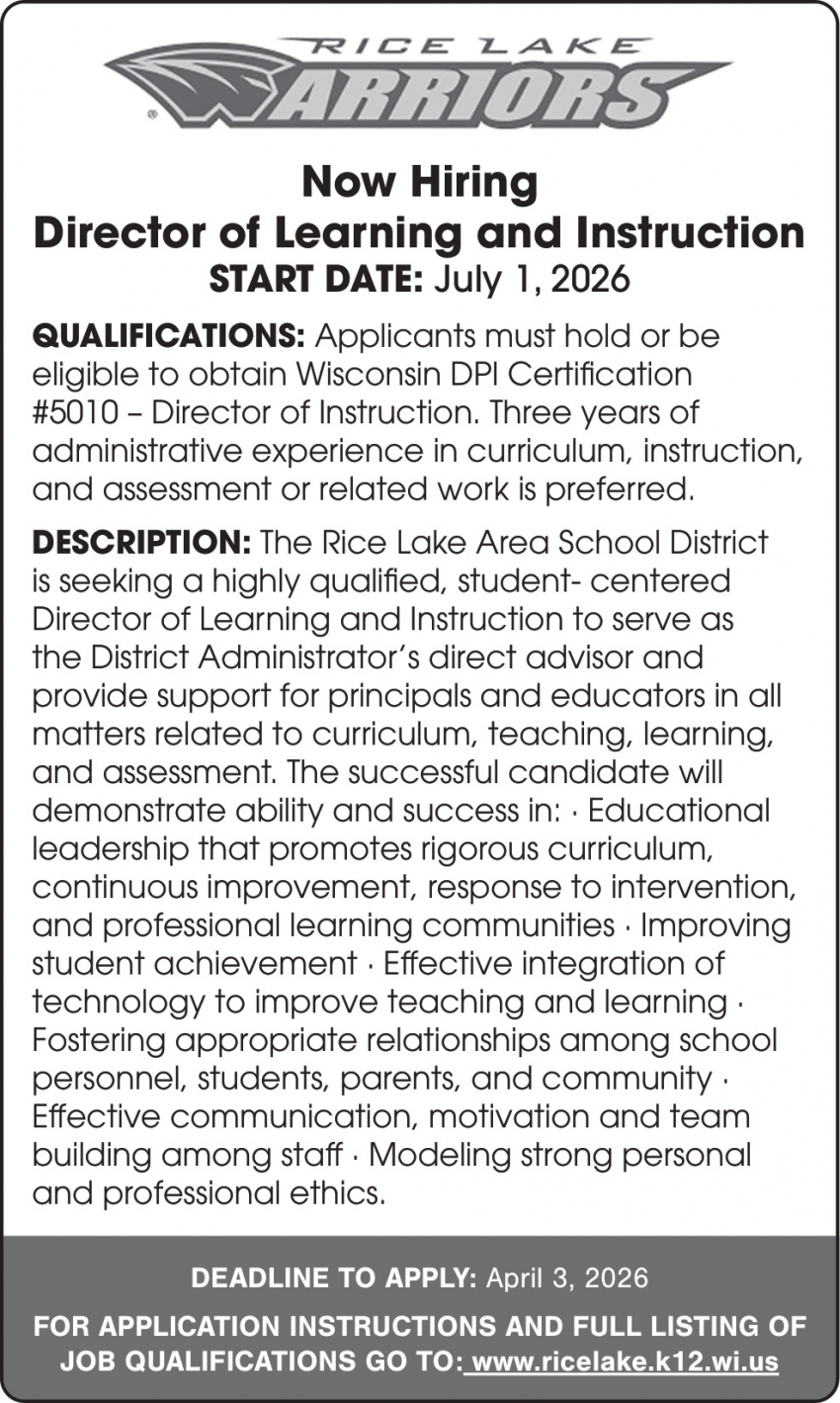 Rice Lake Area School District