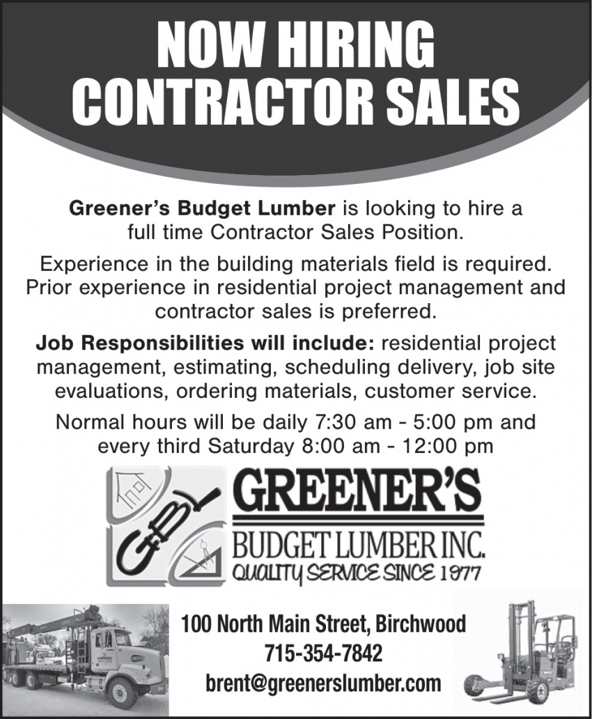 Greener's Budget Lumber, Inc