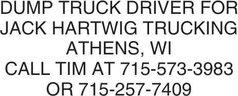 715-573-3983 / 715-257-7409