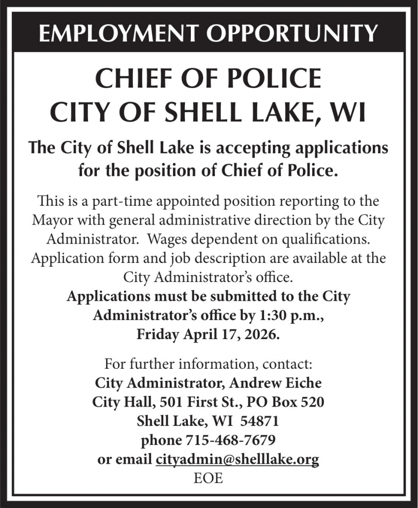 City of Shell Lake
