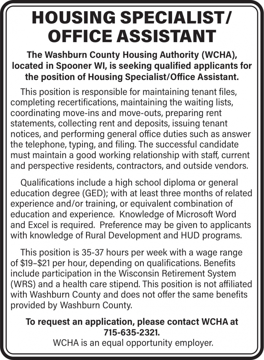 Washburn County Housing Authority