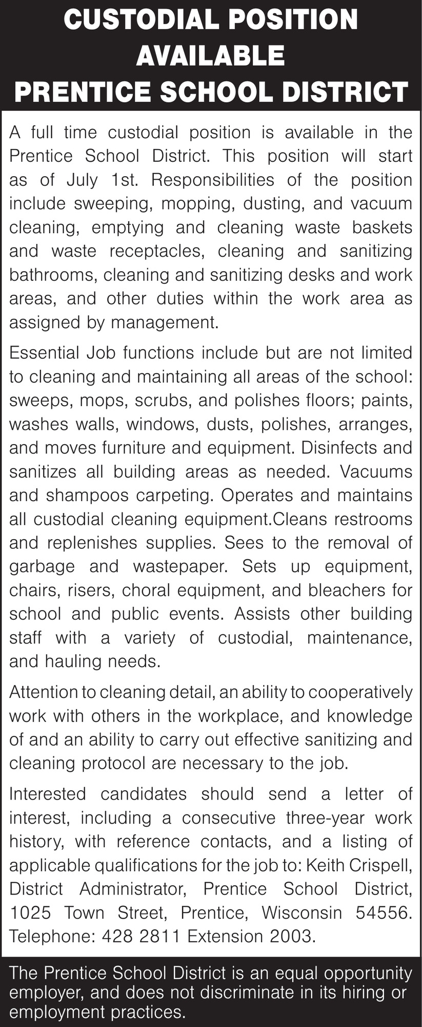 Prentice School District