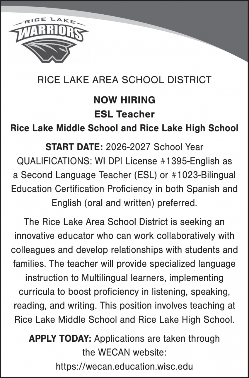 Rice Lake Area School District
