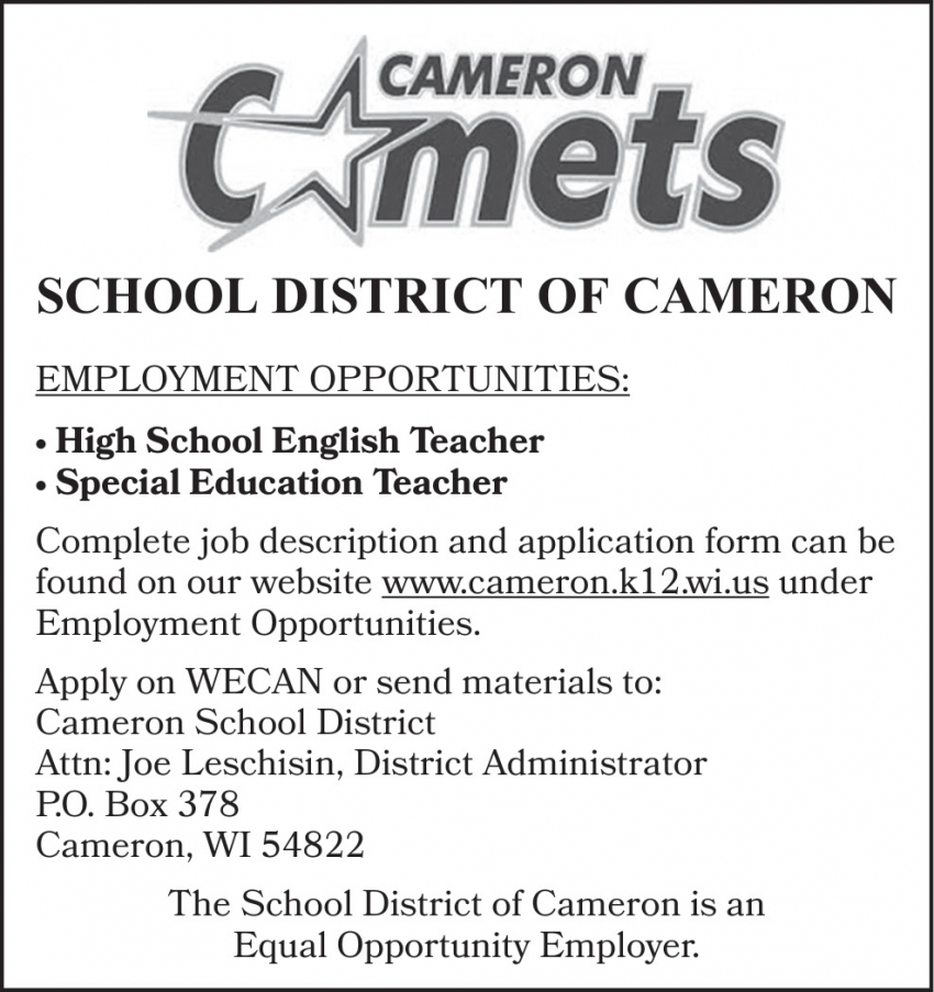 School District of Cameron