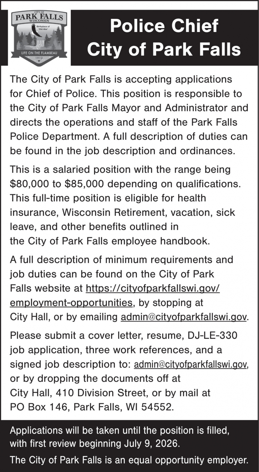 The City of Park Falls