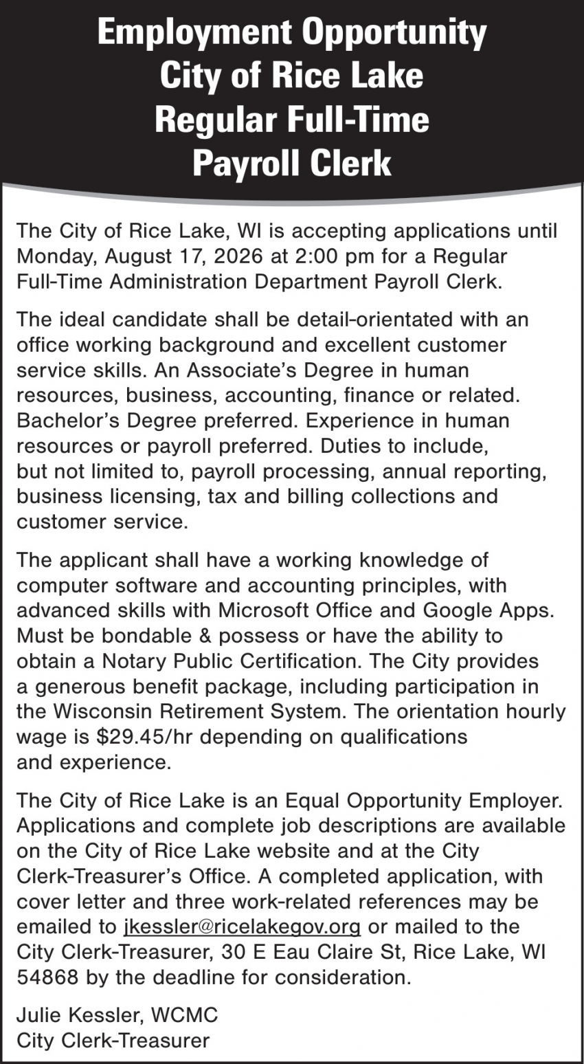City of Rice Lake