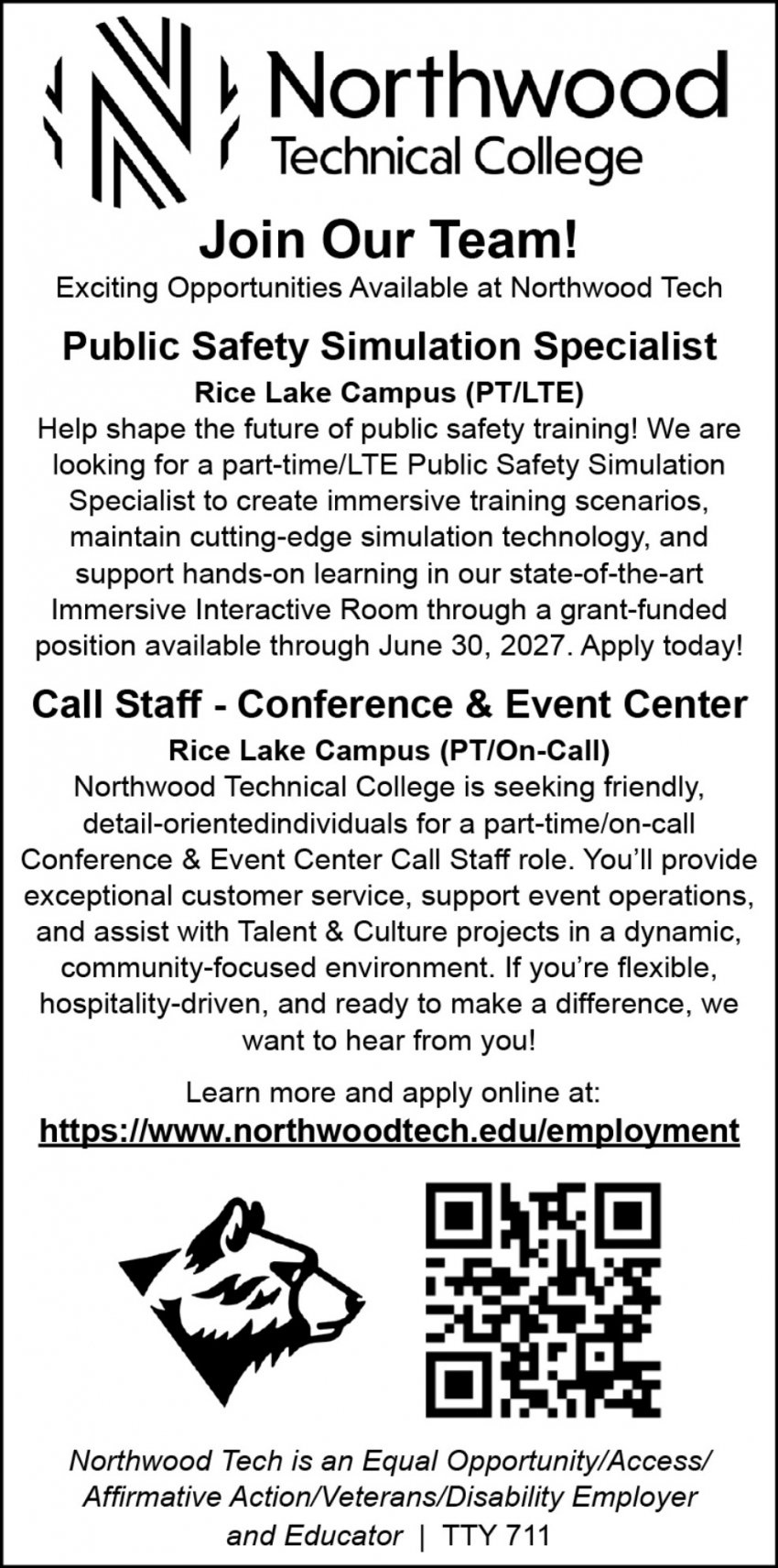 Northwood Technical College - Rice Lake Campus