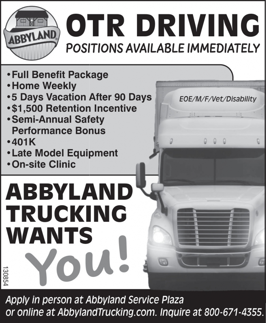 Employment Opportunities  Abbyland Employment Center