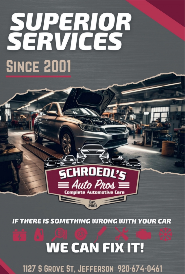 Superior Services, Schroedl's Auto Pros, Jefferson, WI