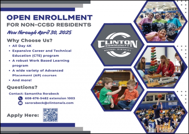 Open Enrollment for Non-CCSD Residents, Clinton Community School District