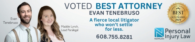 Voted Best Attorney, Nowlan Law LLP, Janesville, WI