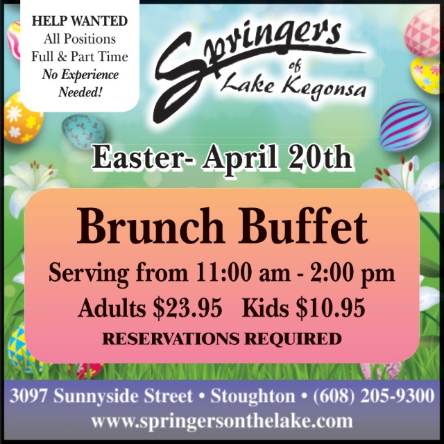 Brunch Buffet, Springers of Lake Kegonsa, Stoughton, WI