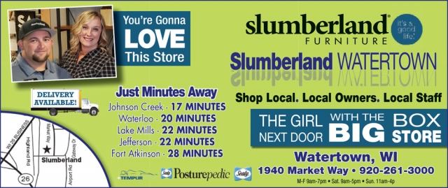 Shop Local. Local Owners. Local Staff., Slumberland Furniture - Watertown, Watertown, WI
