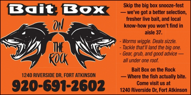 Rock River Bait Box, Rock River Bait Box, Fort Atkinson, WI