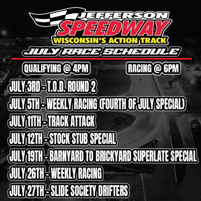 Wisconsin's Action Track, Jefferson Speedway, Cambridge, WI