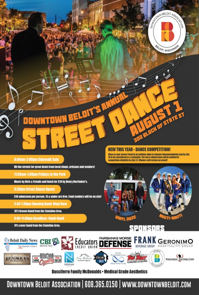 Downtown Beloit's Annual Street Dance, Downtown Beloit Association, Beloit, WI