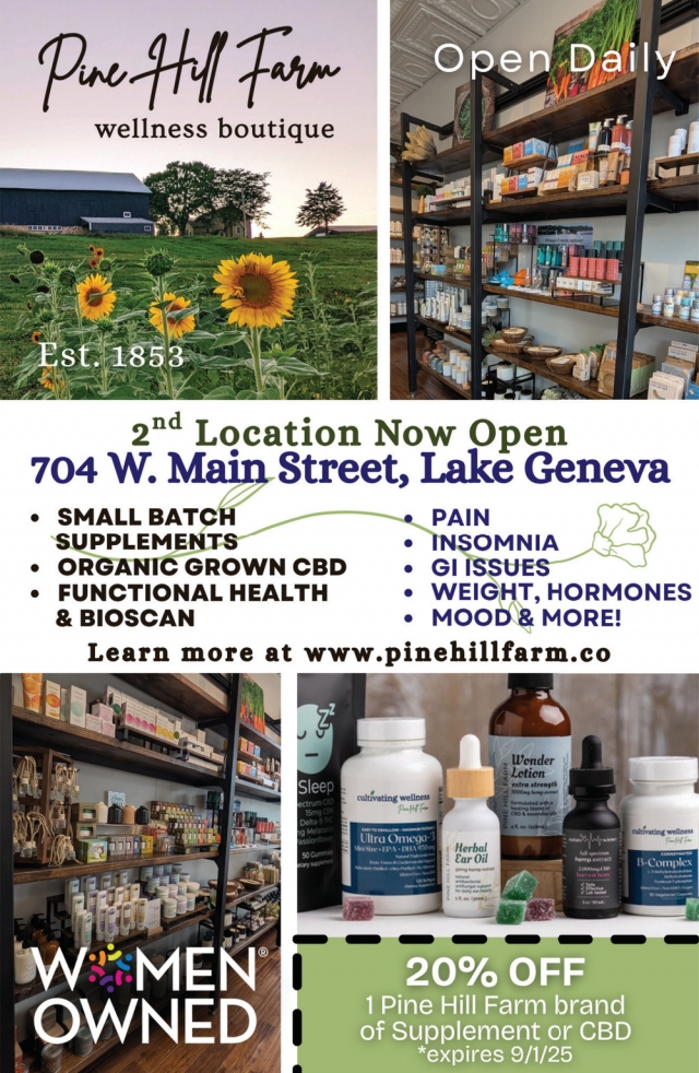 Wellness Boutique, Pine Hill Farm, Watertown, WI