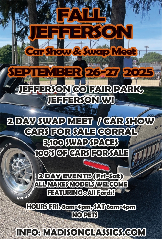 Fall Jefferson Car Show & Swap Meet, Madison Classics, Madison, WI
