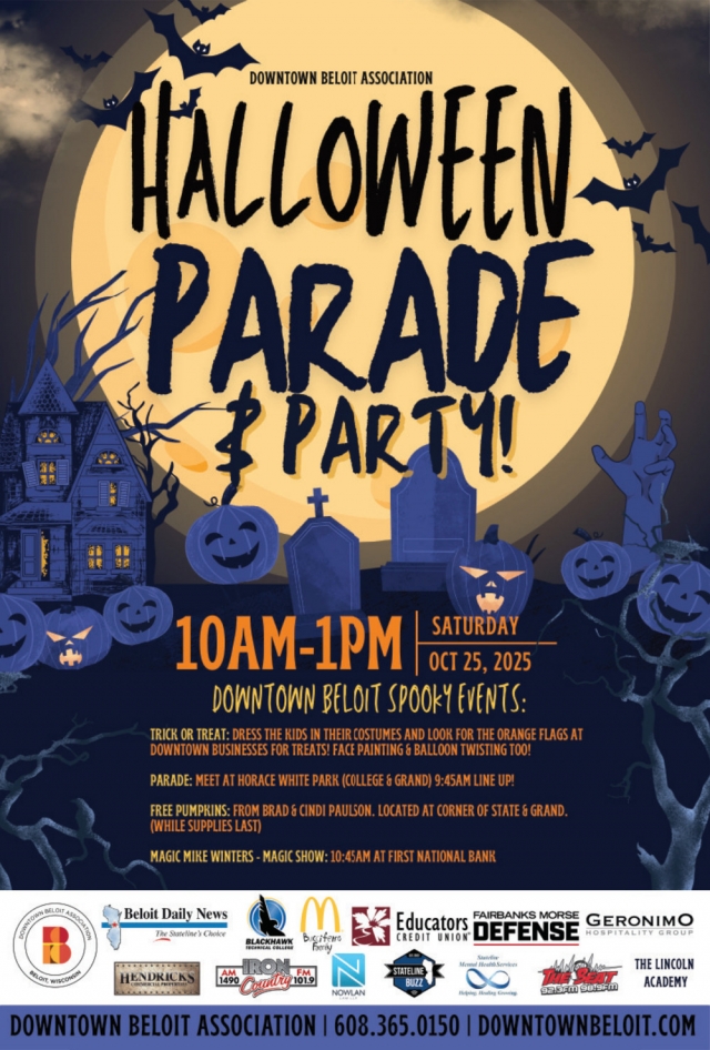 Halloween Parade & Party, Downtown Beloit Association, Beloit, WI