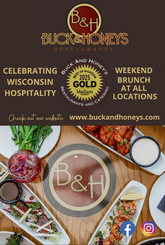 Celebrating Wisconsin Hospitality, Buck & Honey's Restaurant, Mount Horeb, WI