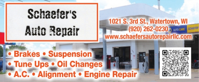 Auto Repair Services, Schaefer's Auto Repair LLC, Watertown, WI