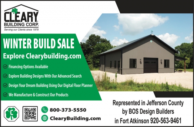Winter Build Sale, Cleary Building Corp.