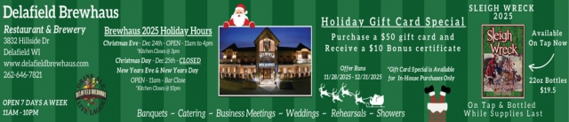 Restaurant & Brewery, Delafield Brewhaus, Delafield, WI