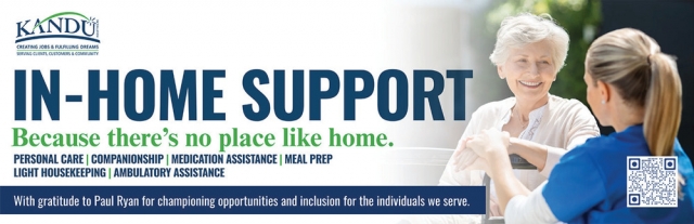In-Home Support, KANDU Industries Inc, Janesville, WI