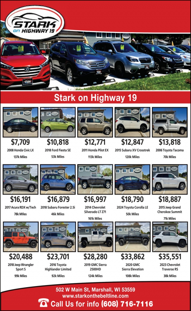 Stark on Highway 19, Stark on Highway 19, Marshall, WI