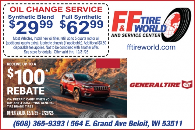 Oil Change Service, F&F Tire World, Franklin, WI